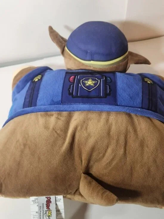 Pillow Pets Paw Patrol Chase Police Dog Plush Folding Stuffed Animal Toy 16 inch - Picture 6 of 8